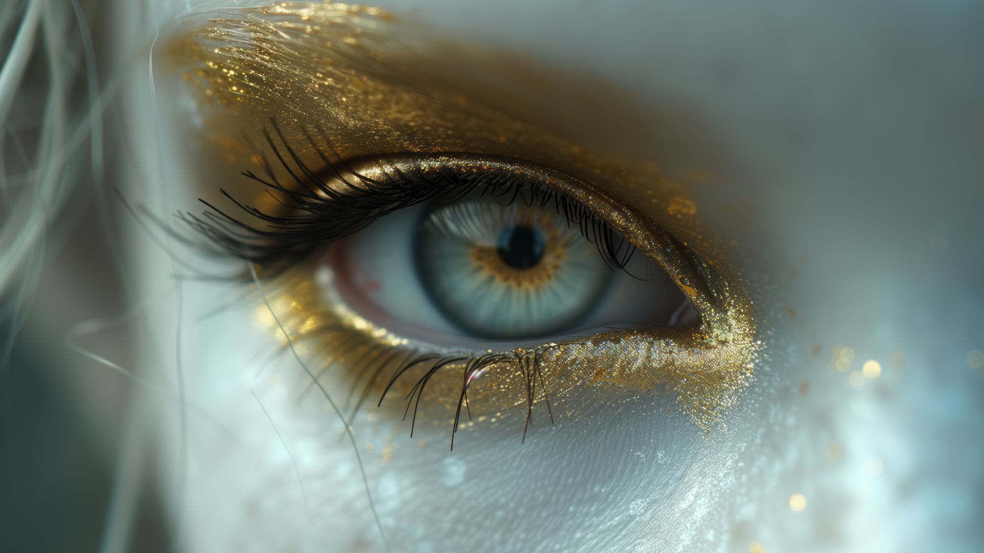 eye, girl, gold (horizontal)