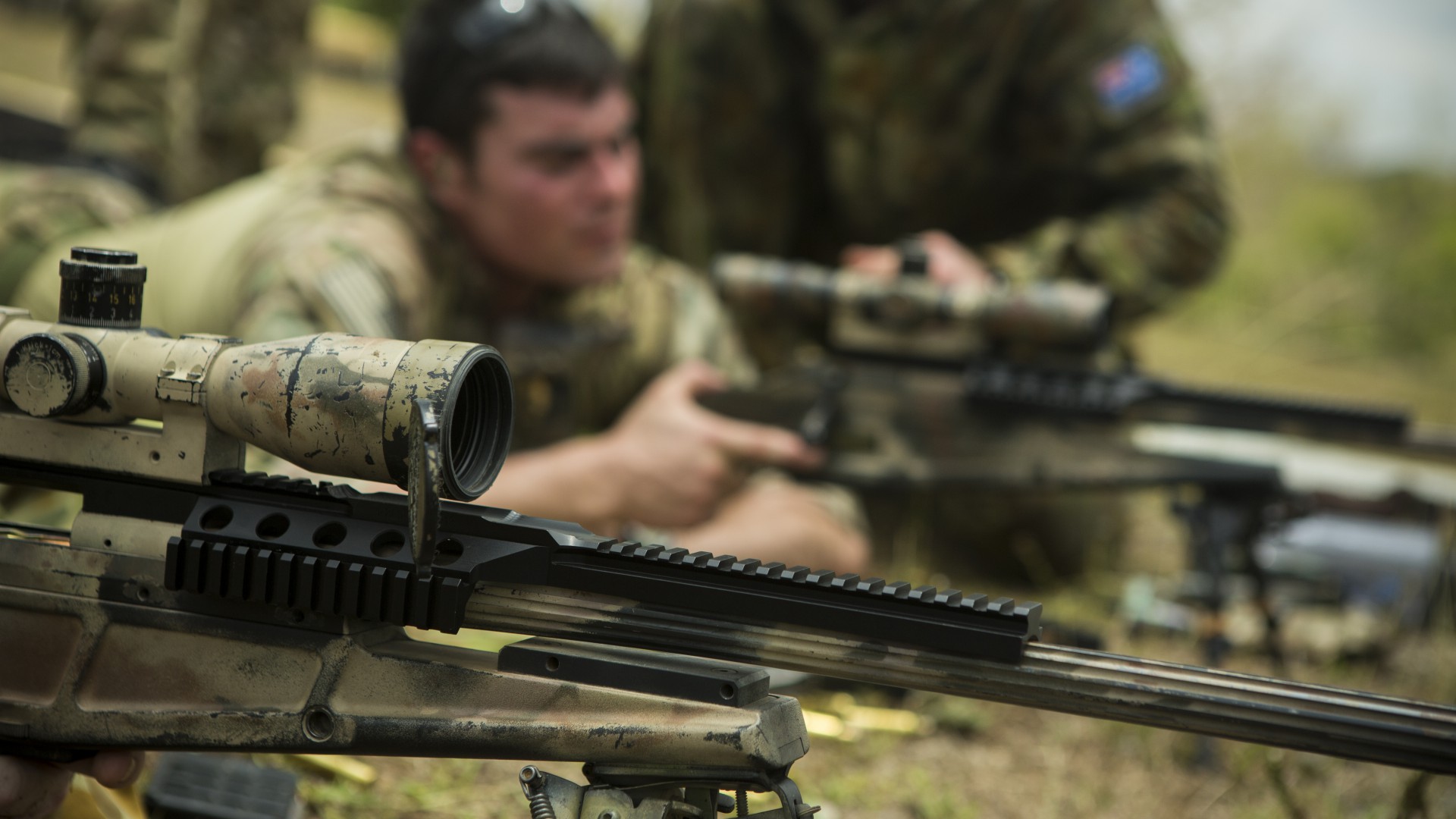 снайперская винтовка, снайпер, солдат, Balikatan, sniper rifle, sniper, soldier, Balikatan 2015 (horizontal)