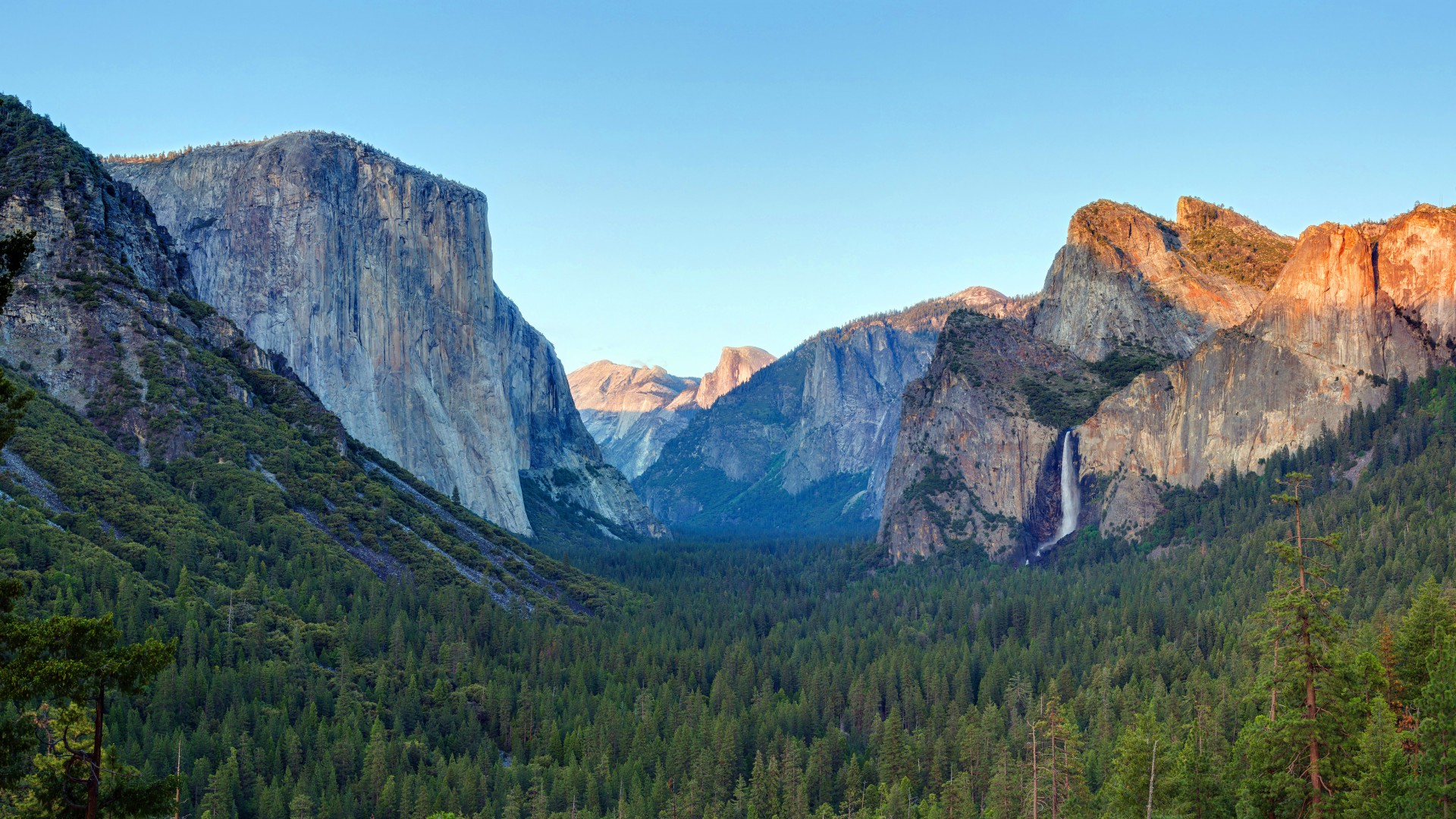 Обои Эпл, 5k, 4k, лес, горы, снег, Yosemite, 5k, 4k wallpaper, forest, OSX, apple, mountains (horizontal)