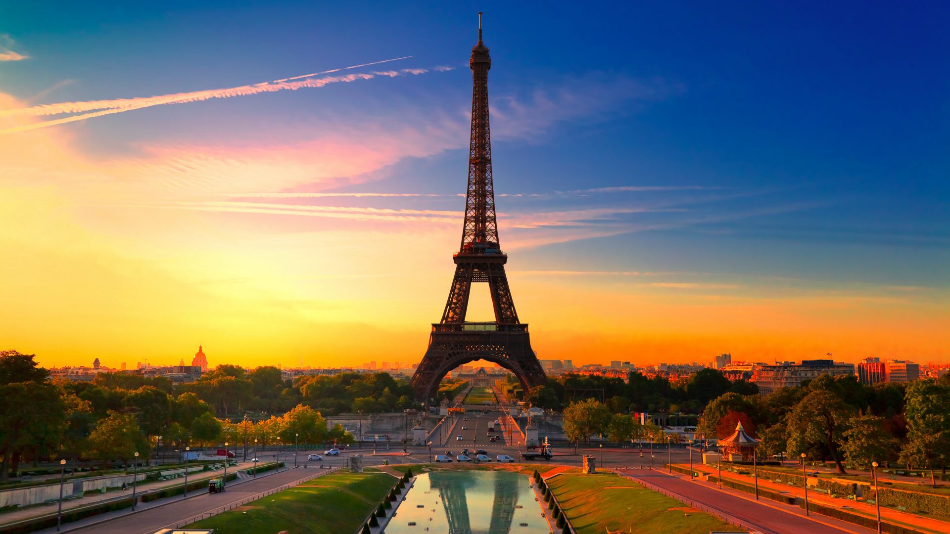 Эйфелева башня, Париж, Франция, Туризм, Путешествие, Eiffel Tower, Paris, France, Tourism, Travel (horizontal)