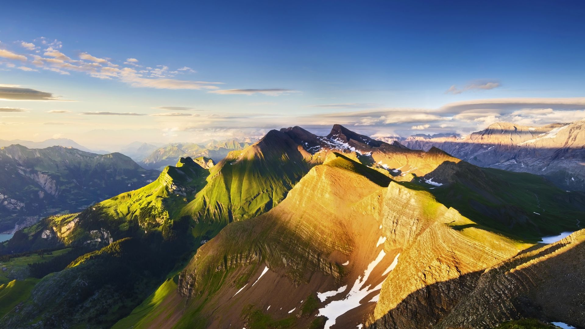 Альпы, 5k, 4k, горы, небо, облака, Alps, 5k, 4k wallpaper, mountains, sky, clouds (horizontal)