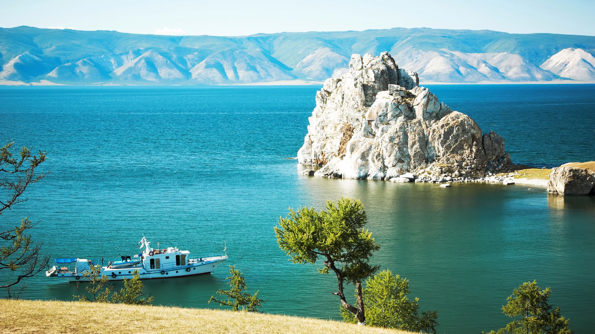 Байкал, 5k, 4k, скалы, озеро, берег, Baikal, 5k, 4k wallpaper, rocks, lake, shore (horizontal)