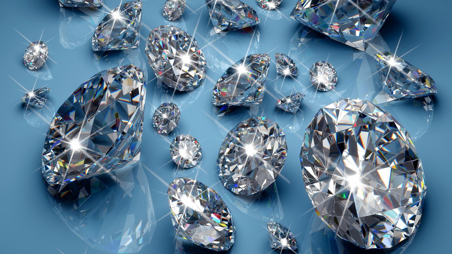Бриллианты, 4k, 5k, голубой, свет, блеск, diamonds, 4k, 5k wallpaper, blue, light, shine (horizontal)