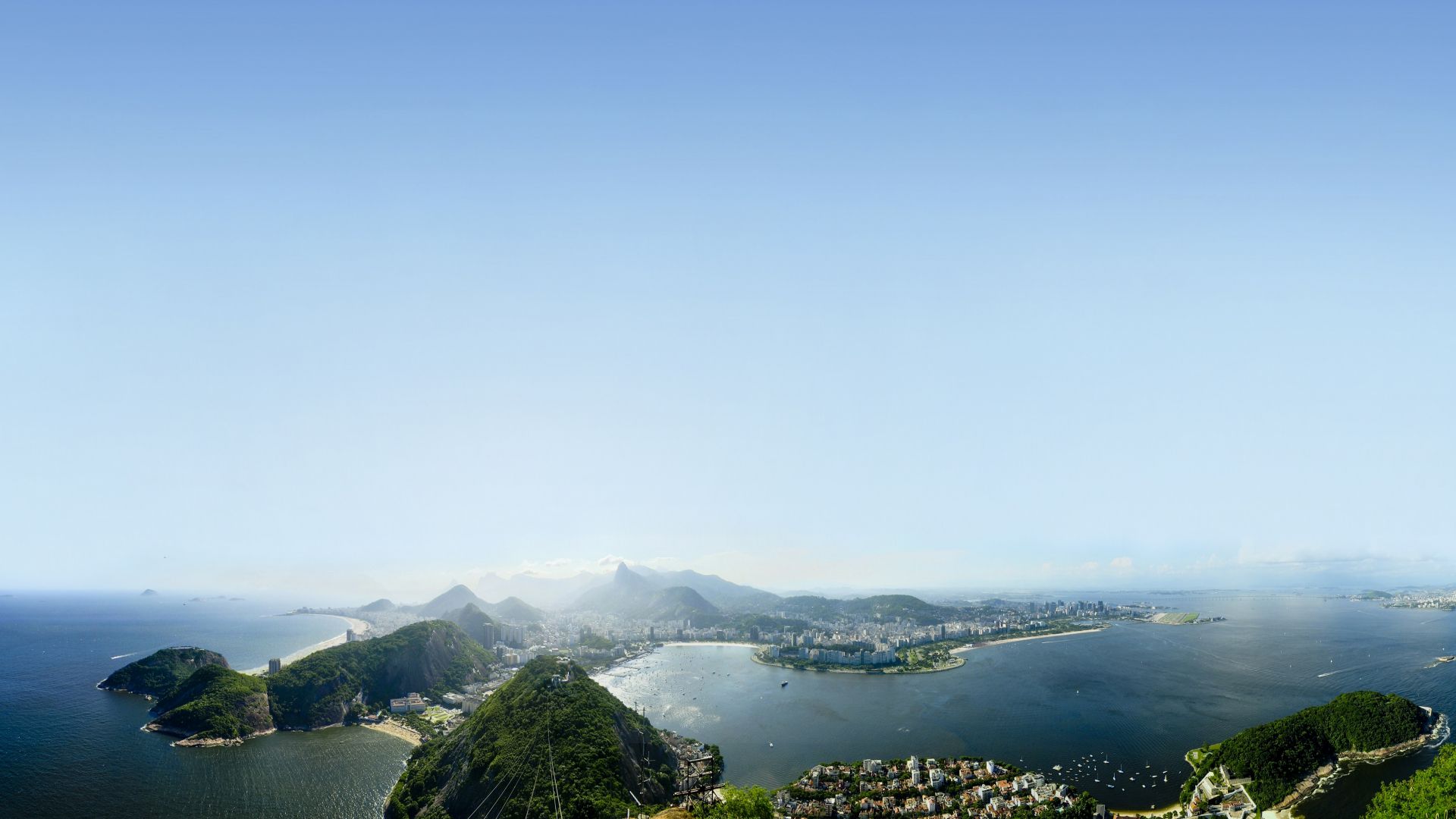 Рио-де-Жанейро, 5k, 4k, небо, облака, аэрофотосъемка, Rio de janeiro, 5k, 4k wallpaper, sky, clouds, air photography (horizontal)