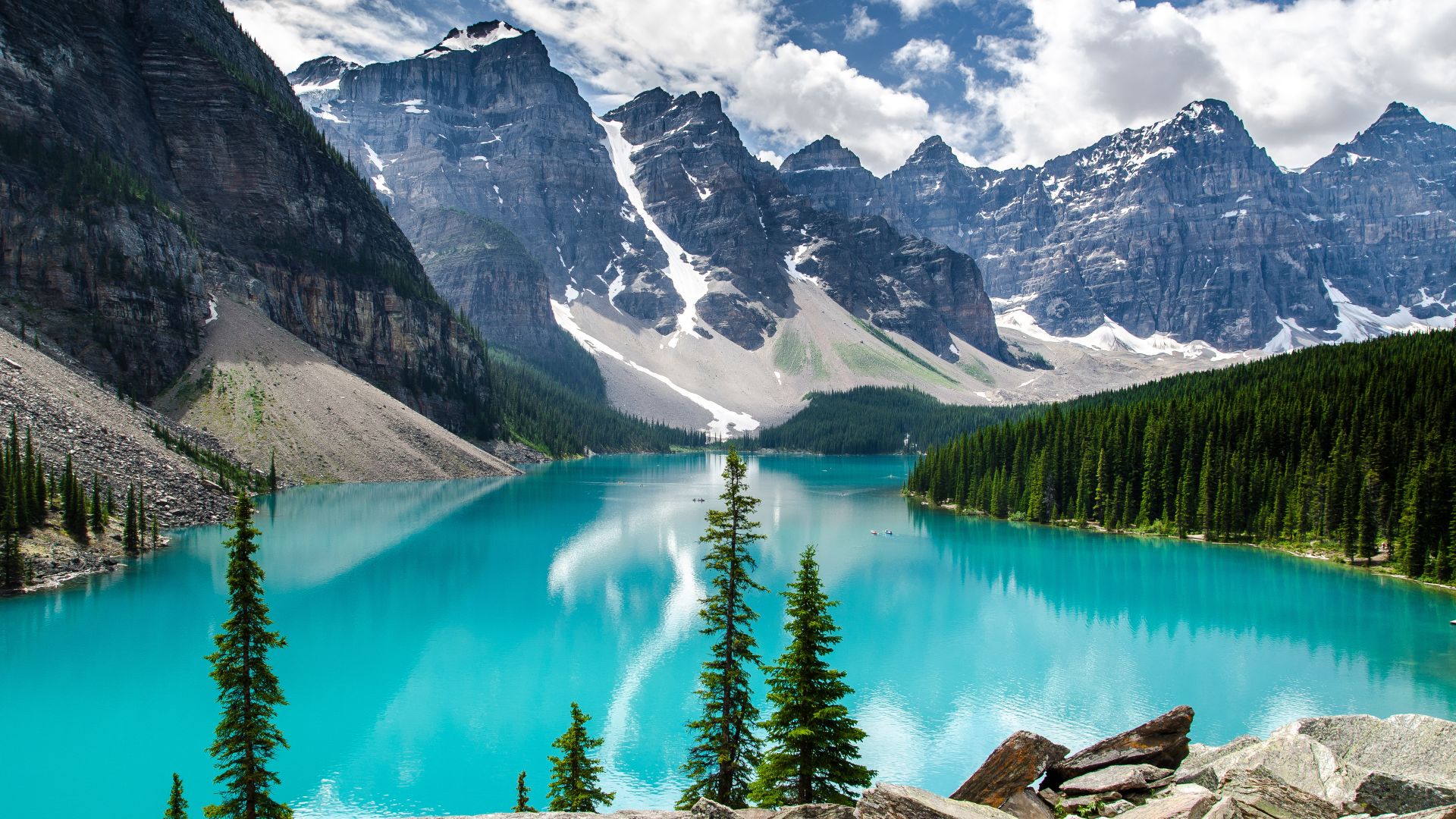 Морейн Озеро, 4k, 5k, Канада, горы, озеро, Moraine Lake, 4k, 5k wallpaper, Canada, mountains, lake (horizontal)