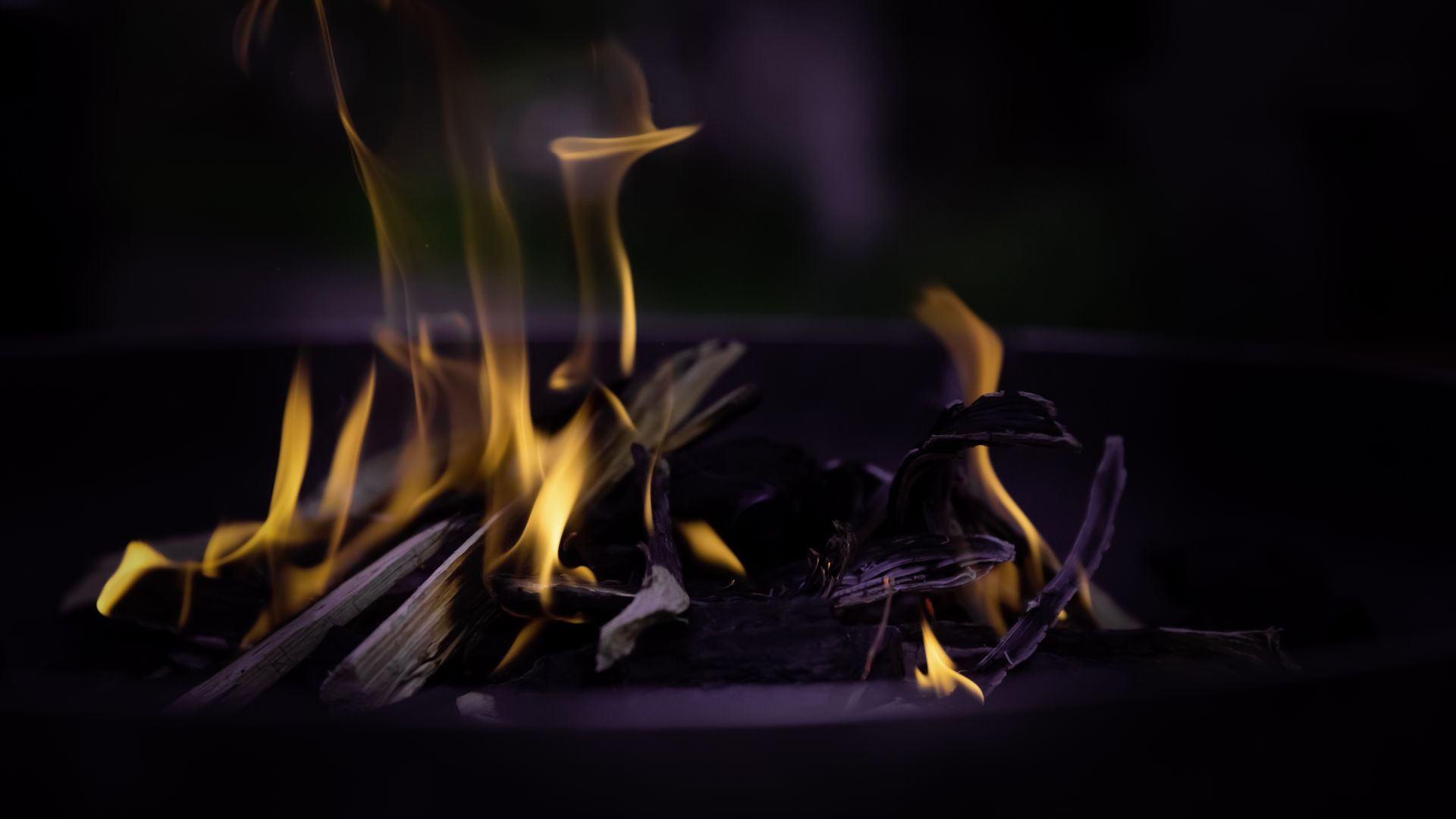 Огонь, пламя, макро, костер, Fire, flame, macro, bonfire (horizontal)