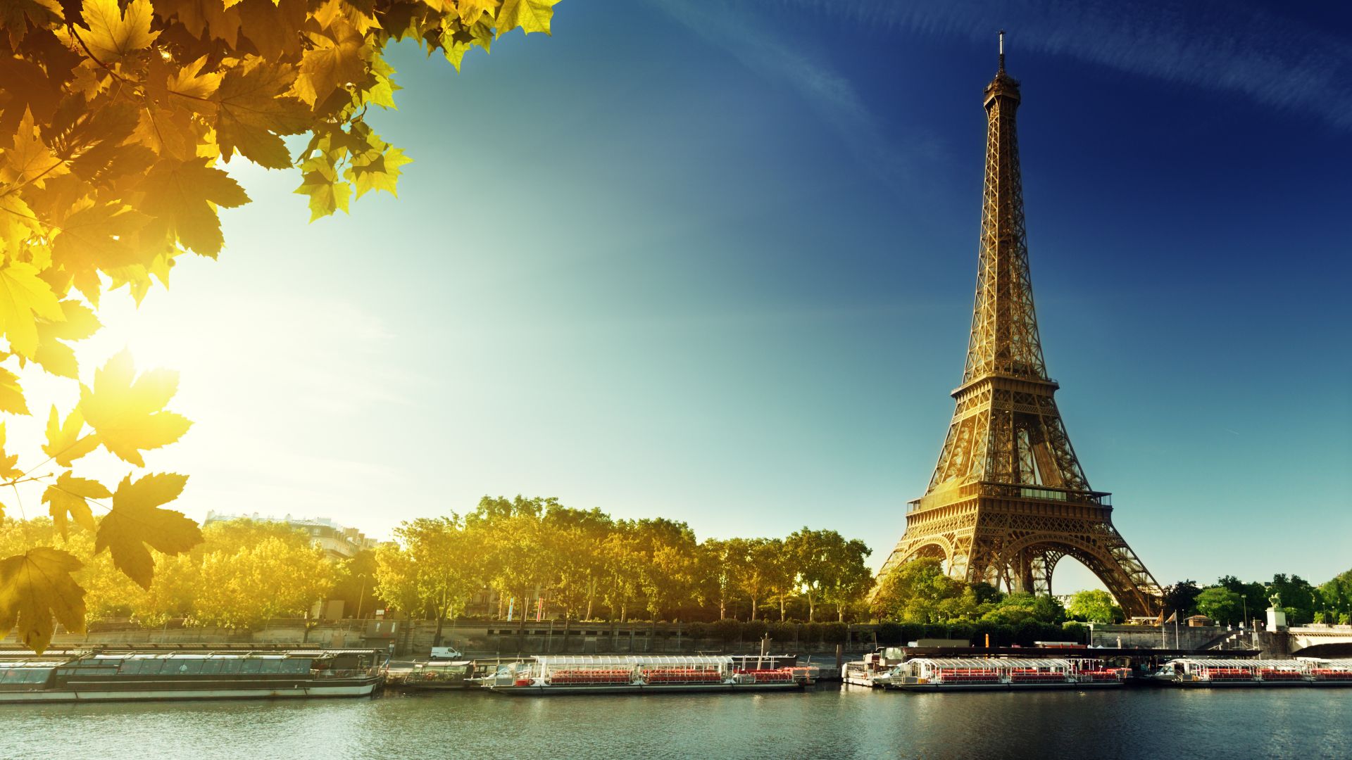 Париж, Эйфелева башня, Франция, осень, путешествия, туризм, Paris, Eiffel Tower, France, autumn, travel, tourism (horizontal)