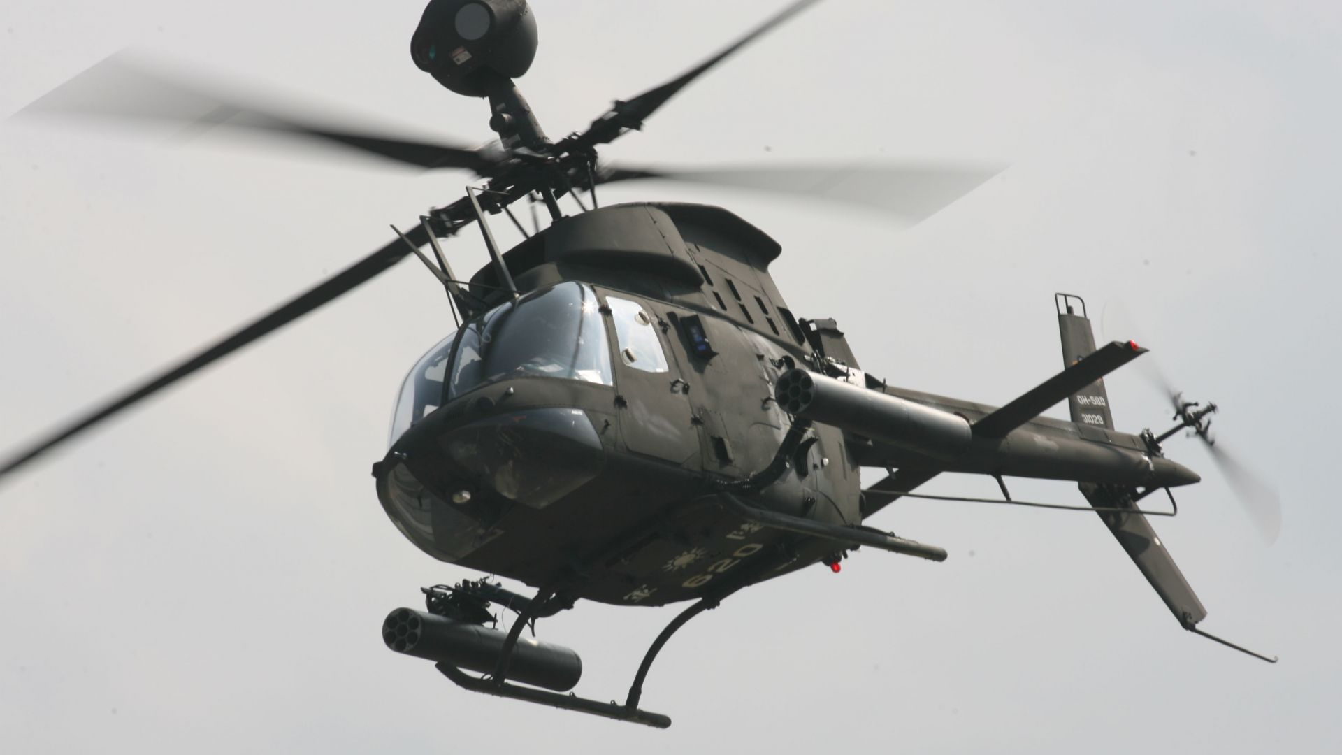 OH-58 Кайова, вертолет, Армия США, OH-58 Kiowa, helicopter, US Army, U.S. Air Force (horizontal)