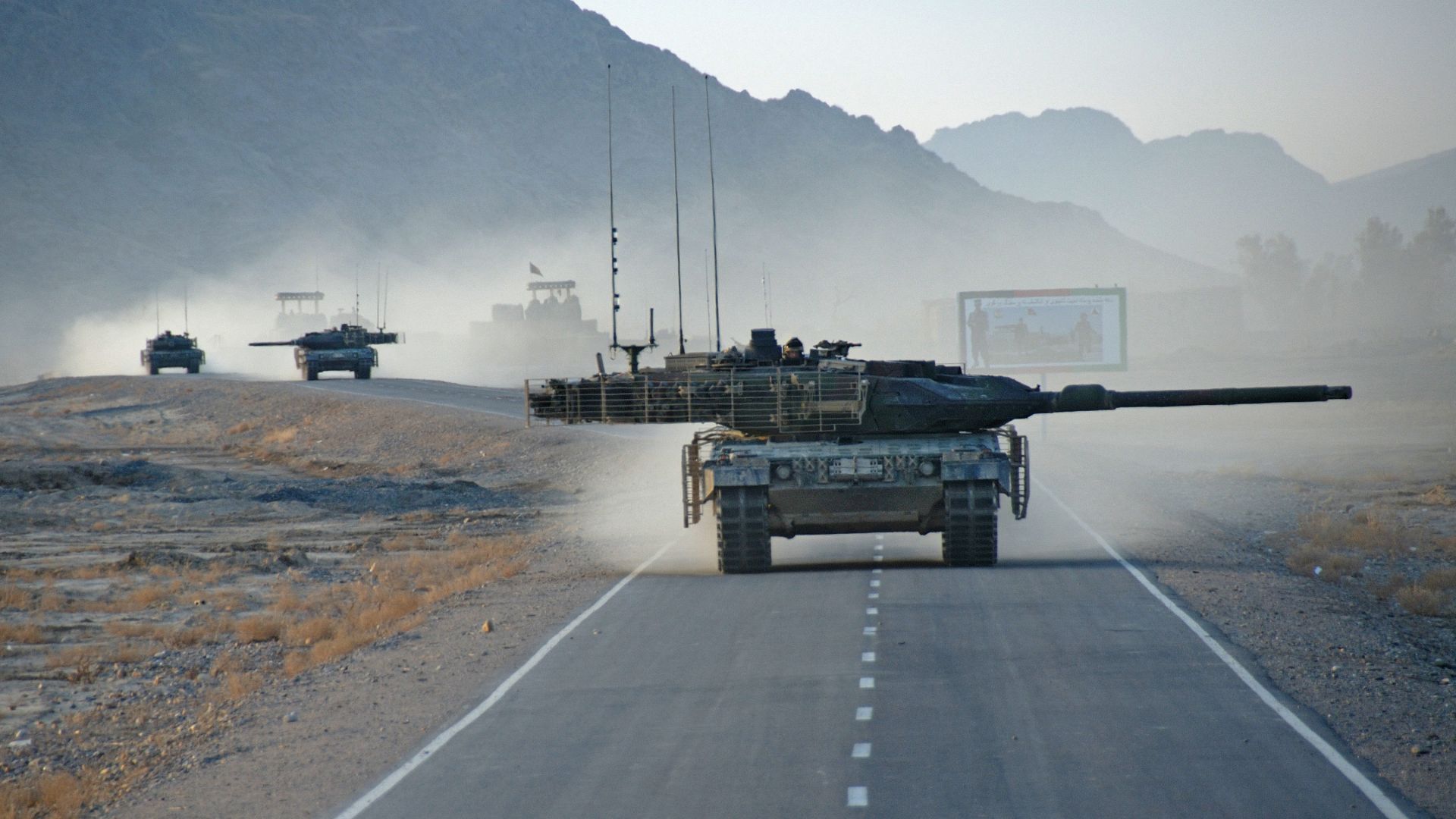 Леопард 2А6, танк, Афганистан, Leopard 2A6, tank, German Army, Afghanistan (horizontal)