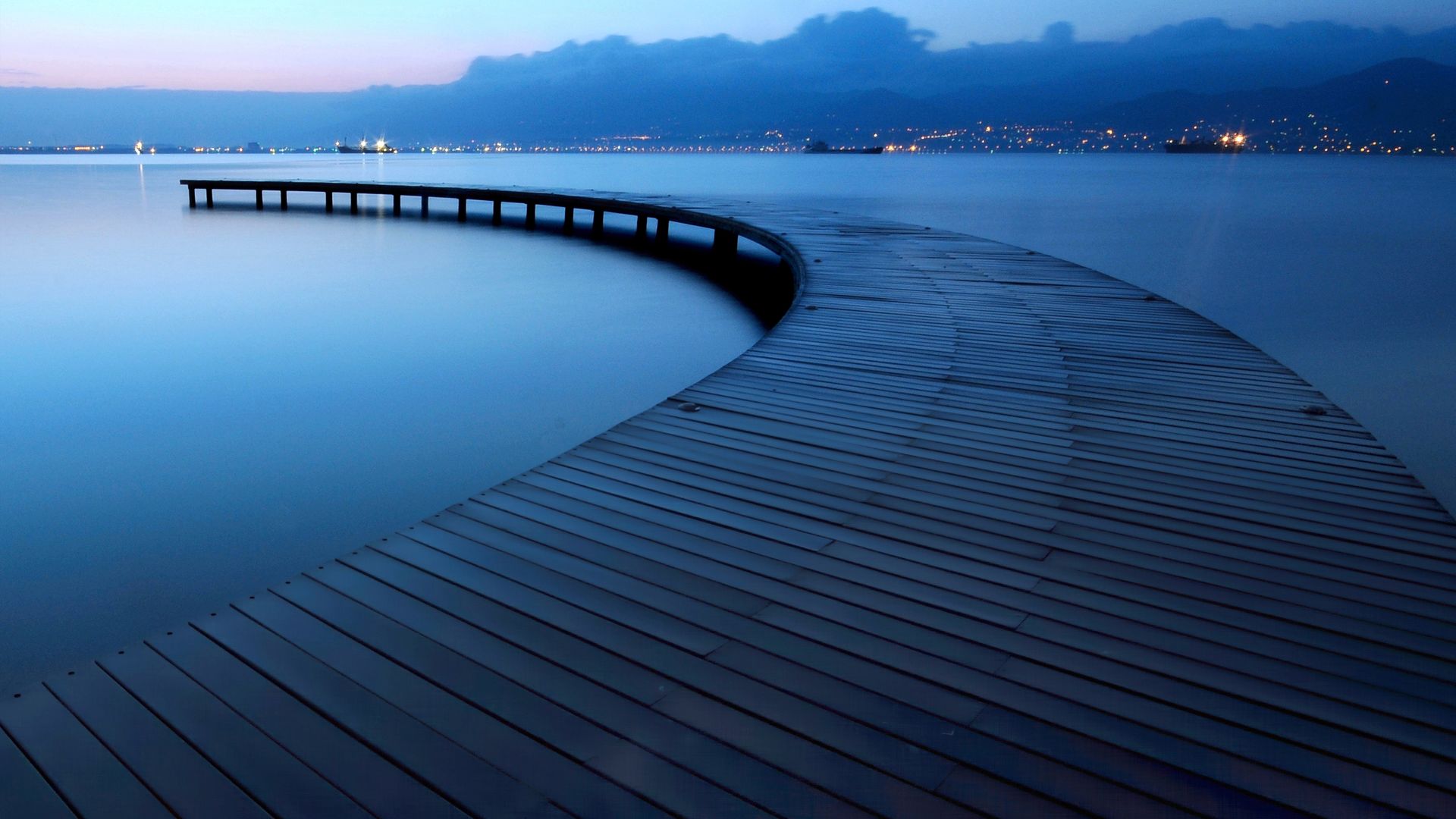 озеро, 4k, 5k, вечер, причал, lake, 4k, 5k wallpaper, evening, pier (horizontal)