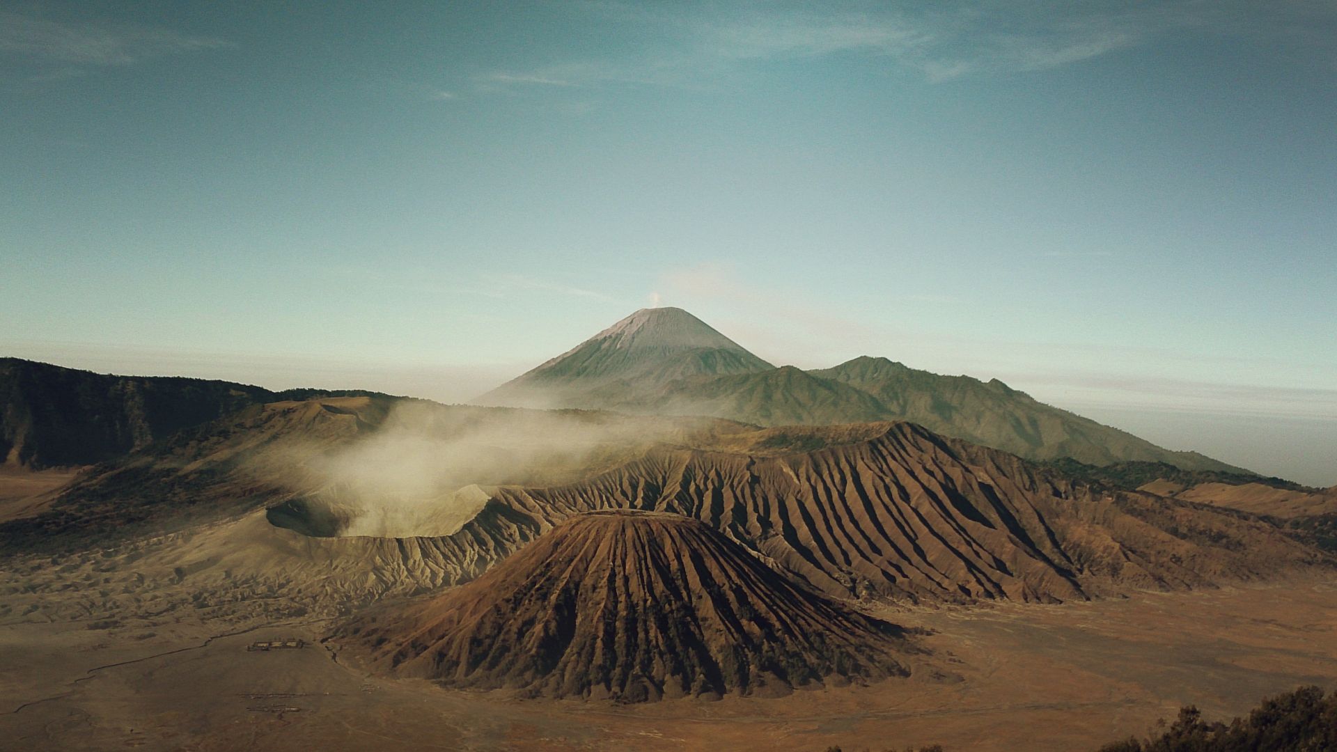 гора, 5k, 4k, Индонезия, пустыня, песок, mountain, 5k, 4k wallpaper, Indonesia, desert, clouds (horizontal)