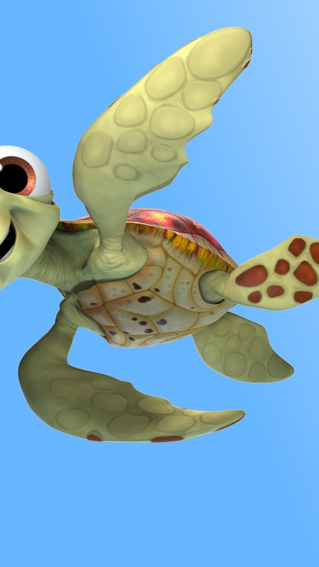 В поисках Дори, черепаха, скат, Пиксар, Анимация, Finding Dory, ramp, turtle, Pixar, animation (vertical)