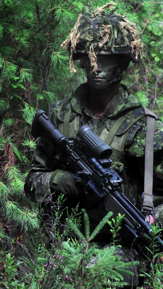 солдат, камуфляж, Армия США, soldier, U.S. Army, assault rifle, camo, scope (vertical)