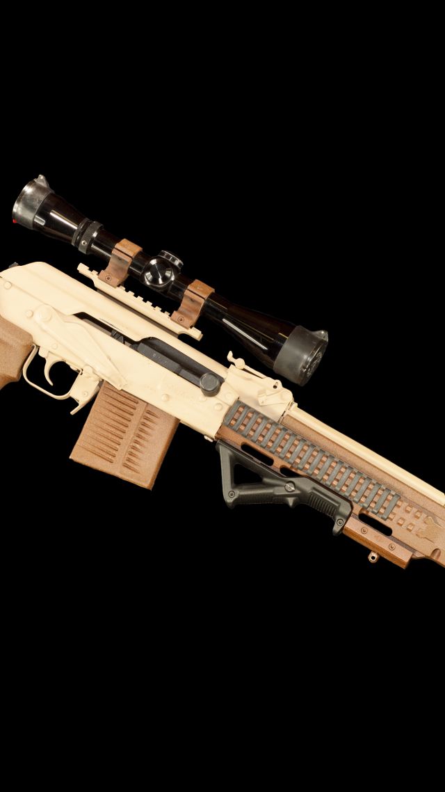 Сайга л2-308, снайперская винтовка, Saiga I2-308, Sniper Rifle (vertical)