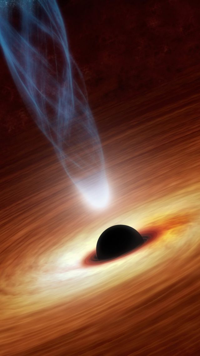 Черная дыра, космос, вселенная, Black Hole, space, universe (vertical)