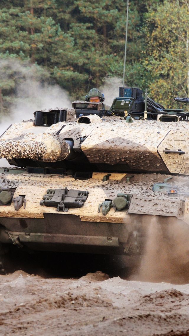 Леопард 2а7, танк, Армия Германии, Leopard 2A7, tank, German Army (vertical)