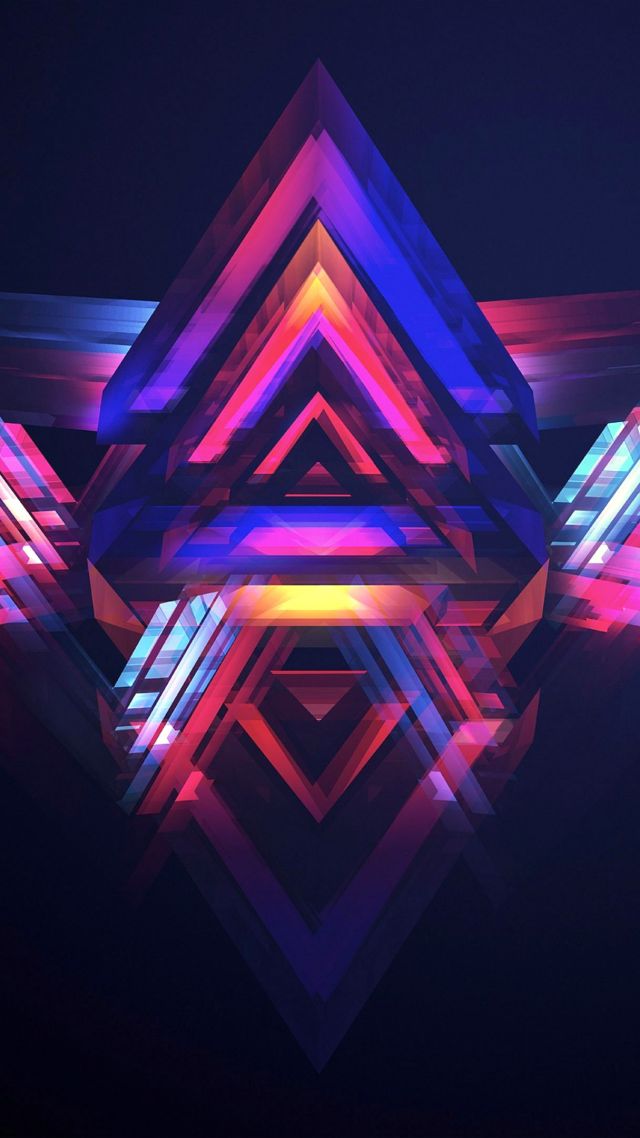 полигоны, HD, abstract, polygon (vertical)