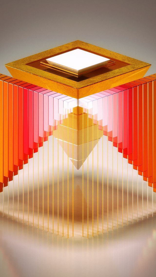 куб, HD, abstract, 3D, Medaltations, cube (vertical)