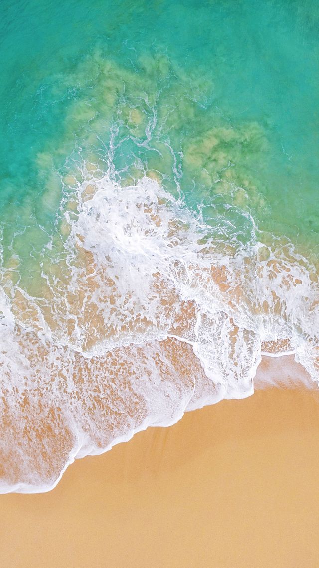 обои, океан, пляж, iOS 11, 4k, 5k, beach, ocean (vertical)