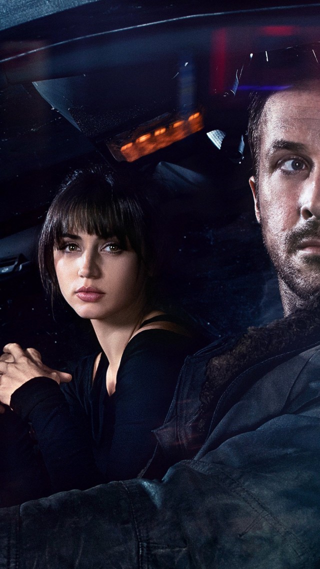 Бегущий по лезвию 2049, Blade Runner 2049, Ryan Gosling, Ana de Armas, 4k (vertical)