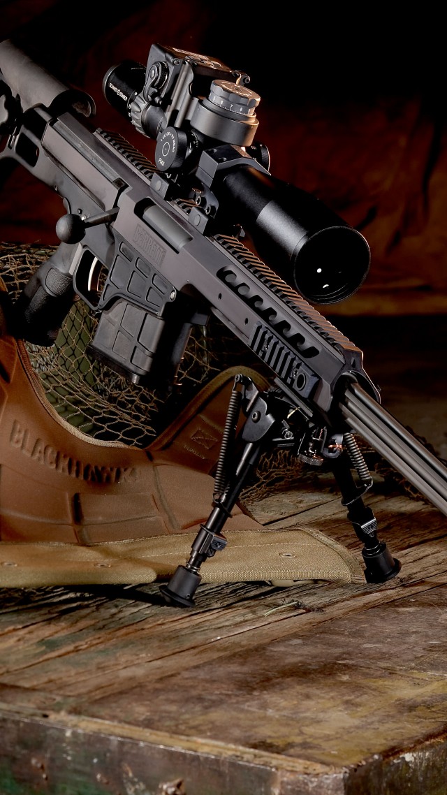 снайперская винтовка, Барретт, оптика, Barrett, M98B, Model, 98B, Bravo, sniper rifle, weapon, scope (vertical)
