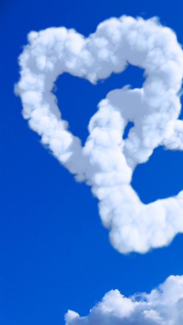 фото любовь, сердце, love image, heart, HD, clouds (vertical)