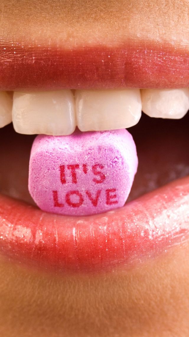 фото любовь, губы, love image, heart, 4k, lips, kiss (vertical)