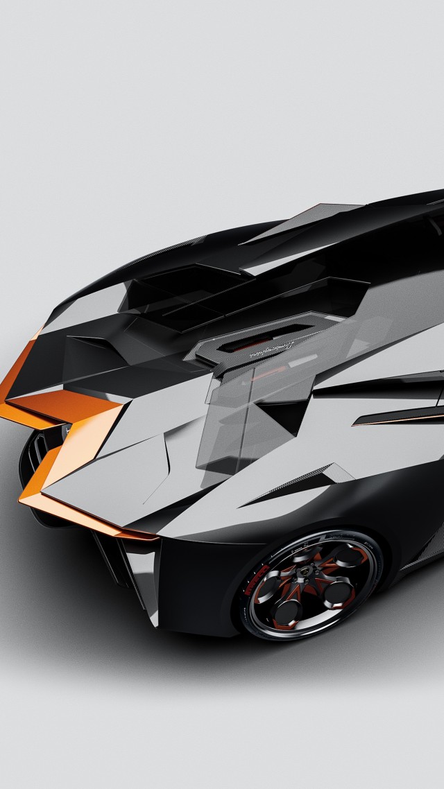 Ламборджини диаманте, электромобиль, Lamborghini Diamante, Electric cars, Concept, 4k, 3D (vertical)