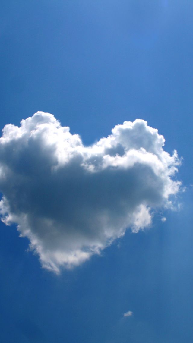 фото любовь, сердце, love image, heart, clouds, 4k (vertical)