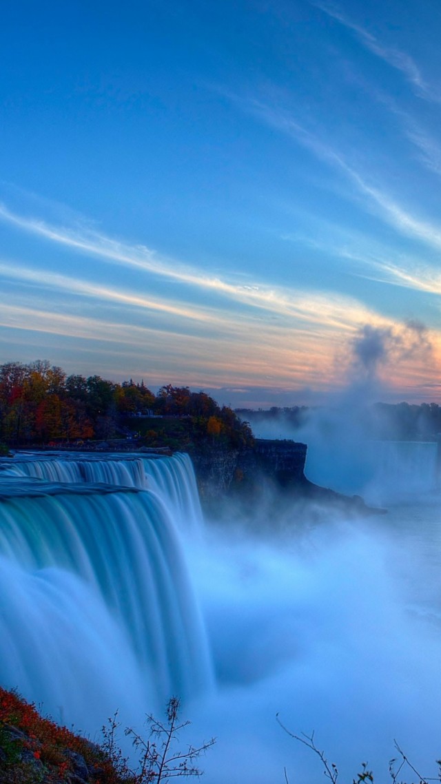 Ниагарский водопад, Niagara Falls, waterfall, New York, USA, 4k (vertical)