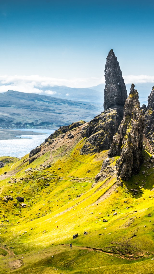Остров Скай, Шотландия, Isle of Skye, Scotland, Europe, nature, travel, 8k (vertical)