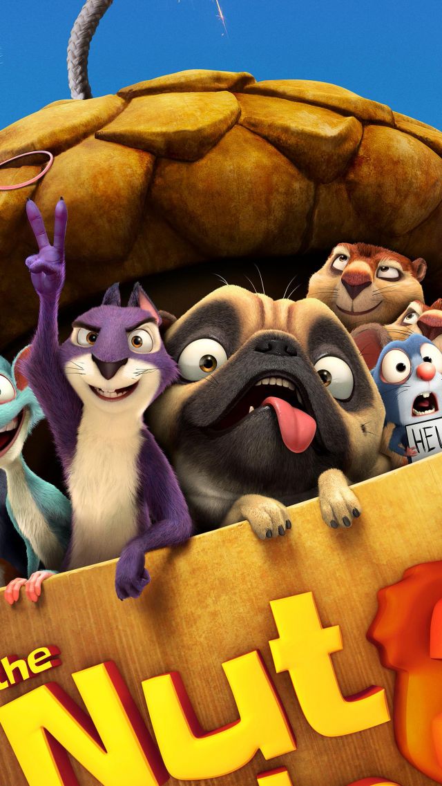 Реальная белка 2, The Nut Job 2: Nutty by Nature, 4k (vertical)