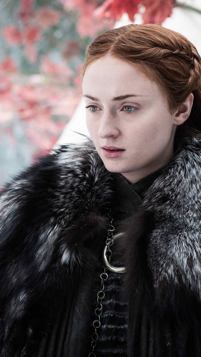 Игра престолов 7 сезон, Game of Thrones Season 7, Sansa, Sophie Turner, TV Series, 4k (vertical)