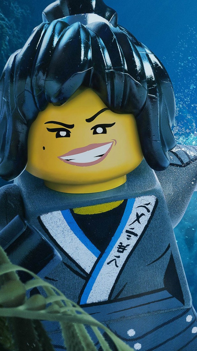 Лего Фильм: Ниндзяго, The LEGO Ninjago Movie, Nya, 4k (vertical)