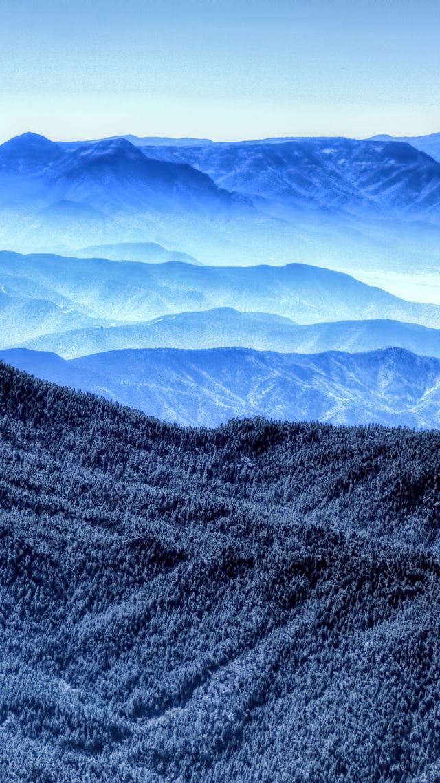 горы, mountains, blue, 4k (vertical)