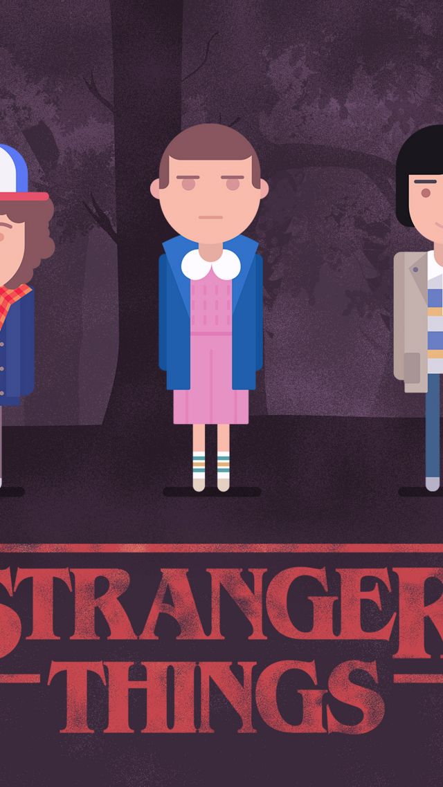 Очень странные дела, Stranger Things, season 2, TV Series, art, poster, 4k (vertical)