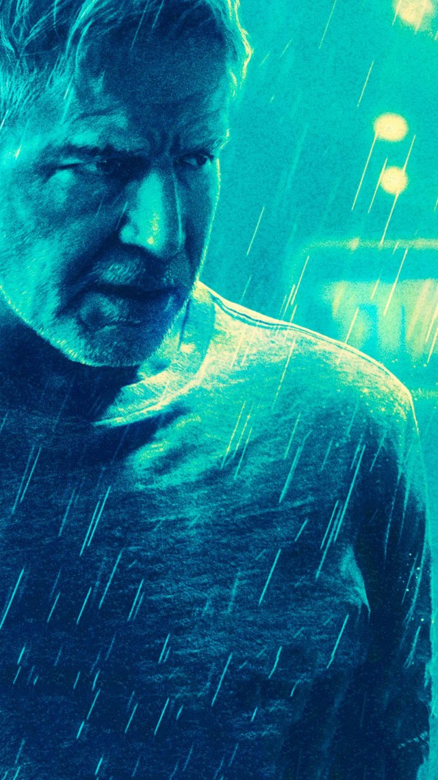Бегущий по лезвию 2049, Blade Runner 2049, Harrison Ford, 8k (vertical)
