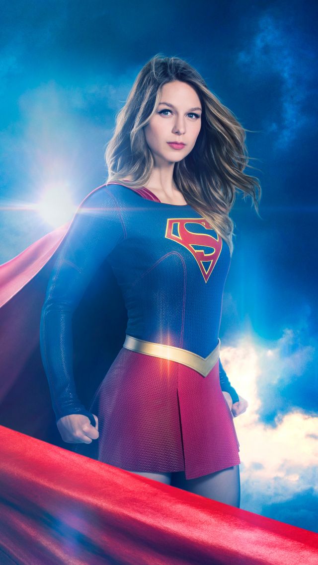 Супергерл, Supergirl Season 3, Melissa Benoist, TV Series, 4k (vertical)