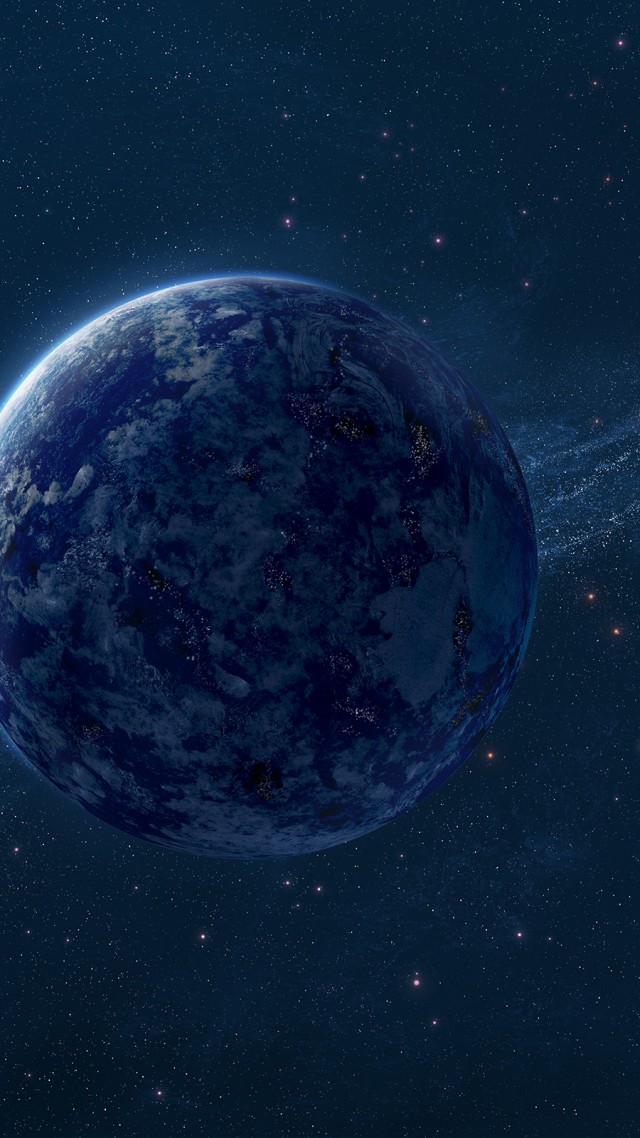 планета, planet, blue, HD (vertical)