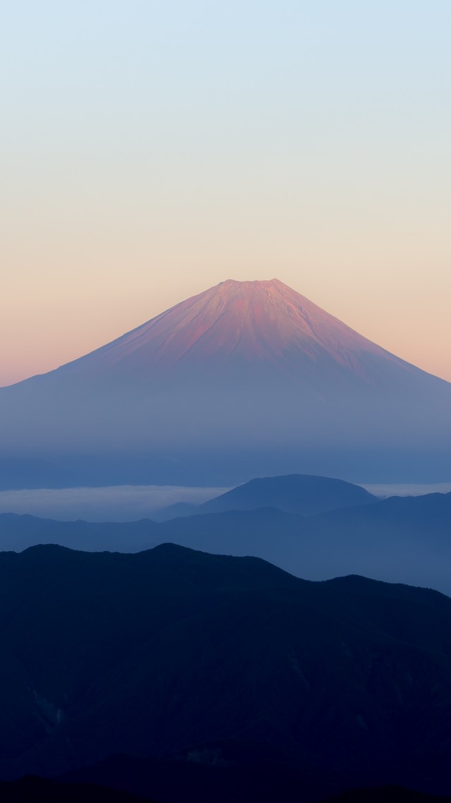 вулкан Фудзияма, volcano, Fuji, Japan, mountains, 4k (vertical)