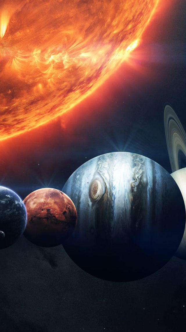 Солнце, планеты, sun, planet, HD (vertical)