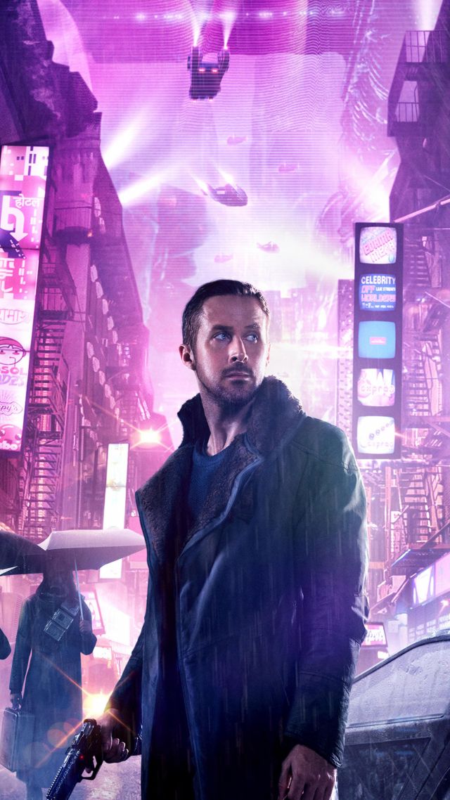 Бегущий по лезвию 2049, Blade Runner 2049, Ryan Gosling, 4k (vertical)
