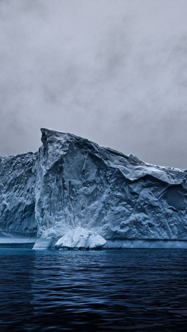 Антарктида, айсберг, Antarctica, iceberg, ocean, 4k (vertical)