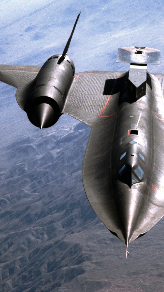 сверхзвуковой, разведчик, Lockheed, SR-71, Blackbird, jet, plane, aircraft, sky, U.S. Air Force (vertical)
