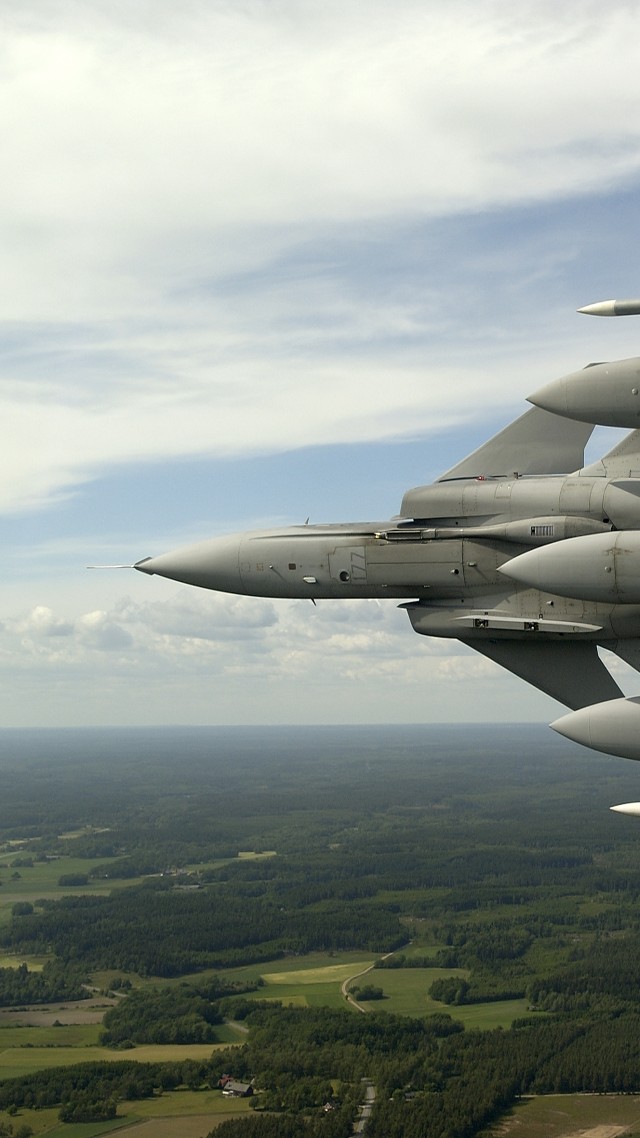 истребитель, Сааб, Грипен, ВВС Швеции, Saab, JAS 39, Gripen, multirole fighter, aircraft, Swedish Air Force, maneuver (vertical)