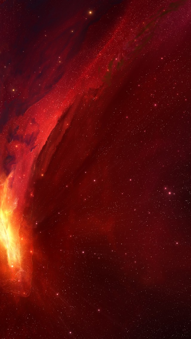 Туманность Конская Голова, Horsehead Nebula, red, HD (vertical)