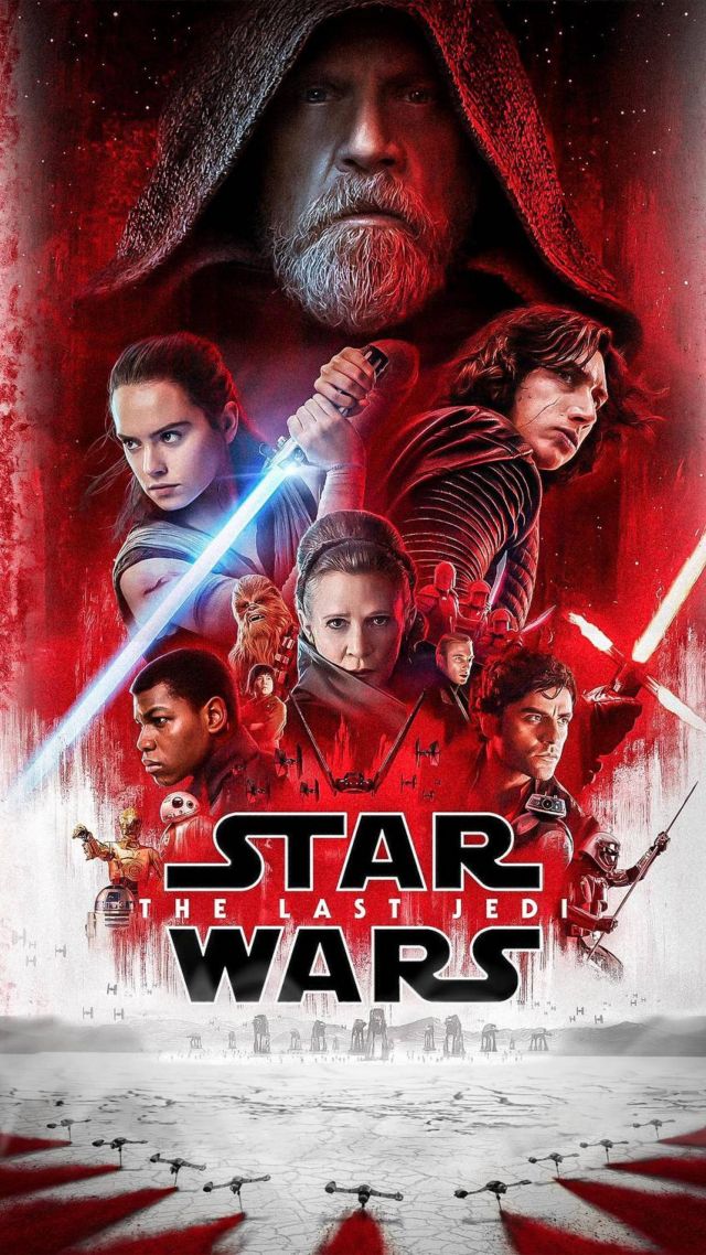 Звёздные войны: Последние джедаи, Star Wars: The Last Jedi, Daisy Ridley, Carrie Fisher, Adam Driver, poster, 8k (vertical)