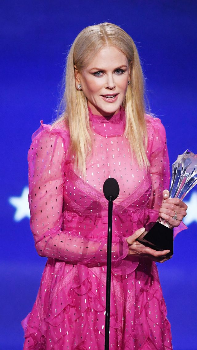 Николь Кидман, блондинка, Nicole Kidman, dress, Critics' Choice Awards 2018, blonde, 4k (vertical)
