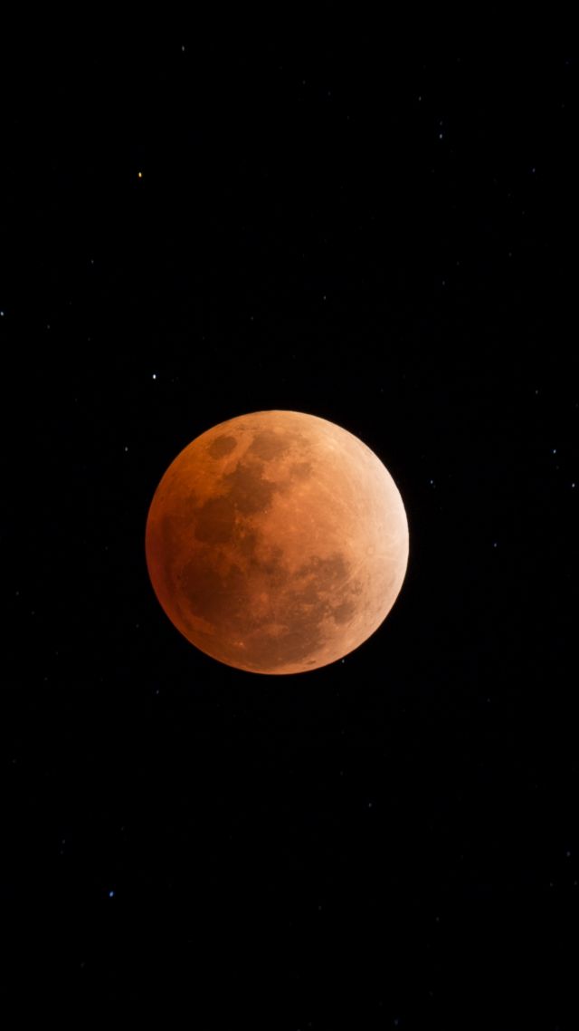 лунное затмение, moon eclipse, space, 4k (vertical)