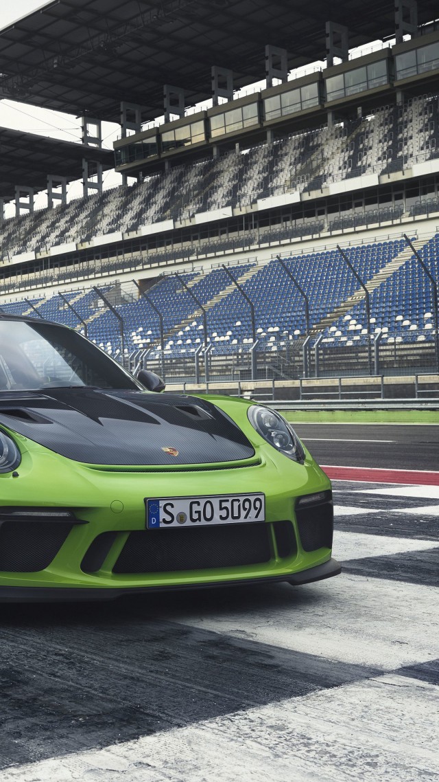 Порш, Porsche 911 GT3 RS, sport car, 4k (vertical)